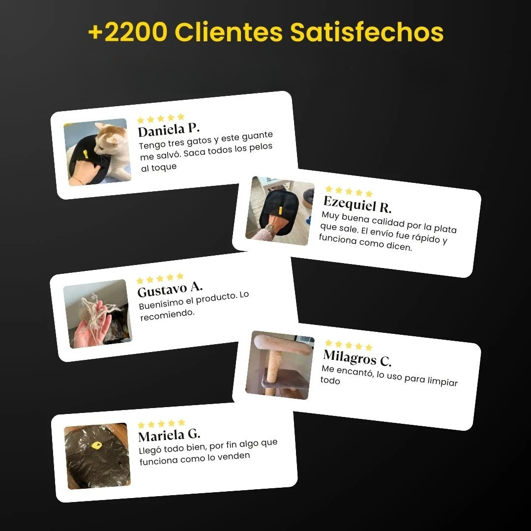 Guantes Estáticos - Elimina el pelo de tus mascota