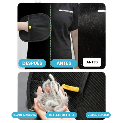 Guantes Estáticos - Elimina el pelo de tus mascota